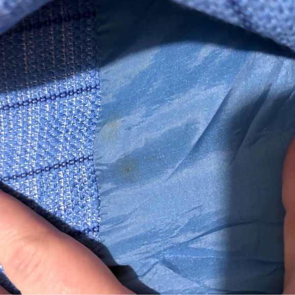 Vintage Georgia Bullock Blue Plaid Skirt Suit Set - Picture 7 of 16